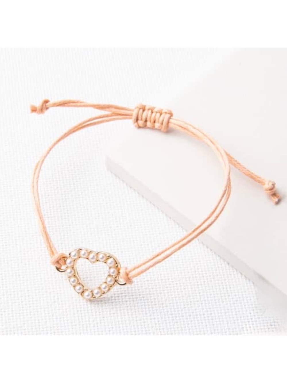 NEW Janelle Pearl Heart Bracelet